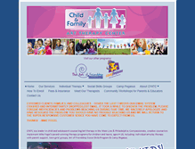 Tablet Screenshot of childandfamilyarttherapycenter.com